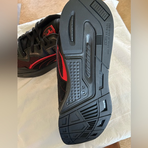 PUMA Scuderia Ferrari Mirage Sport 'Black Rosso Corsa' Sneakers 307635-01 Sz 13 - Picture 13 of 16